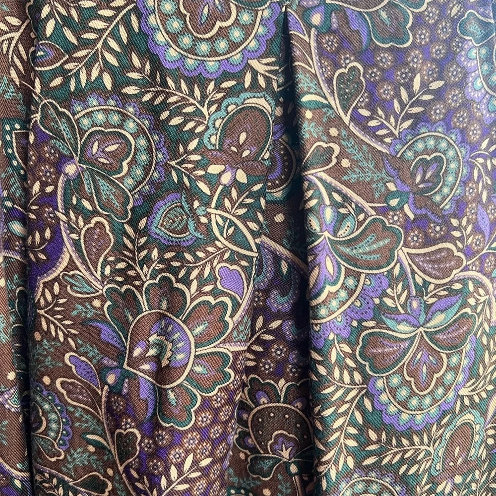 Vintage Bundle Skirts Country Suburbans Size 10 U.S.A. Purple paisley/Brown Chek